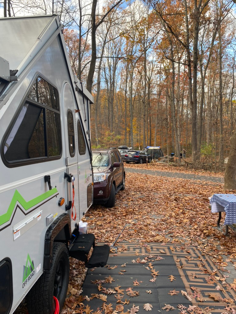 A different view of our campsite and some friends across the way