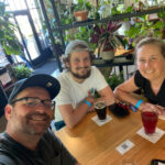 A photo of Colin, Danette and I at the Eastern Divide Brewery.