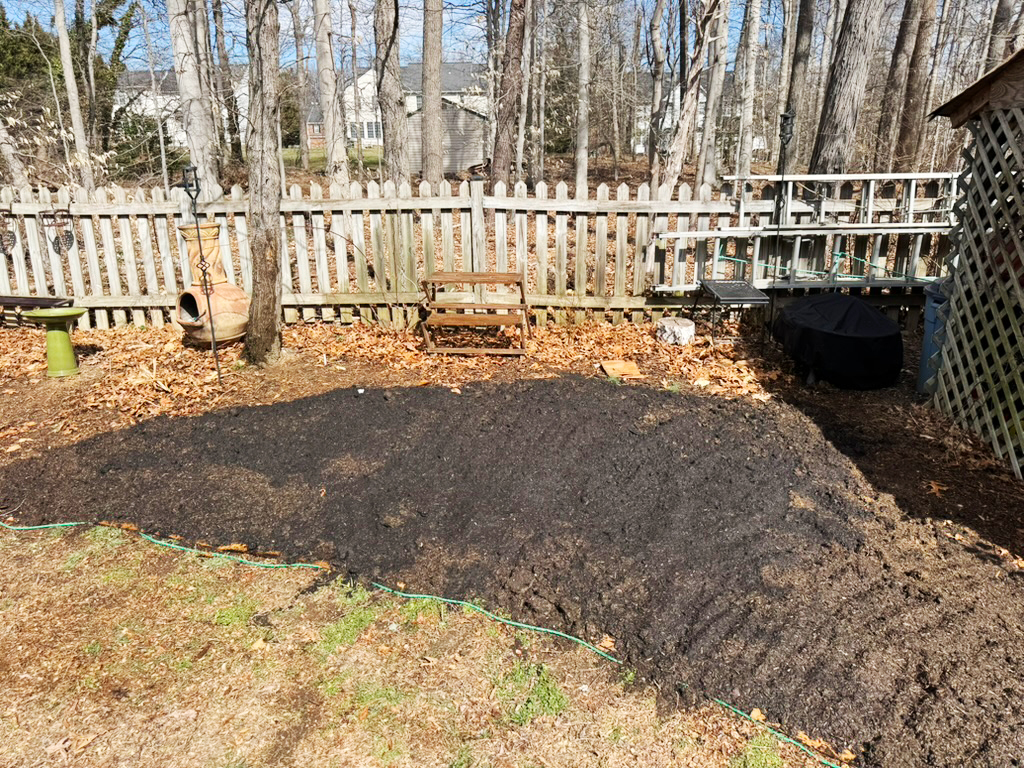 garden bed ready for planting